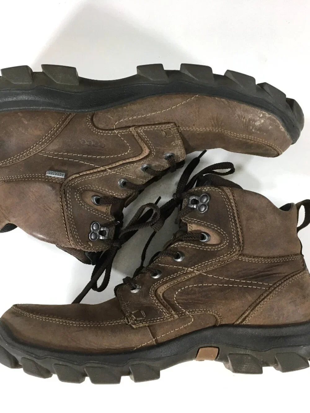 ECCO Hiking Boots EUR 46 US Mens Sizes 12-12.5 Brown Waterproof Gore-Tex